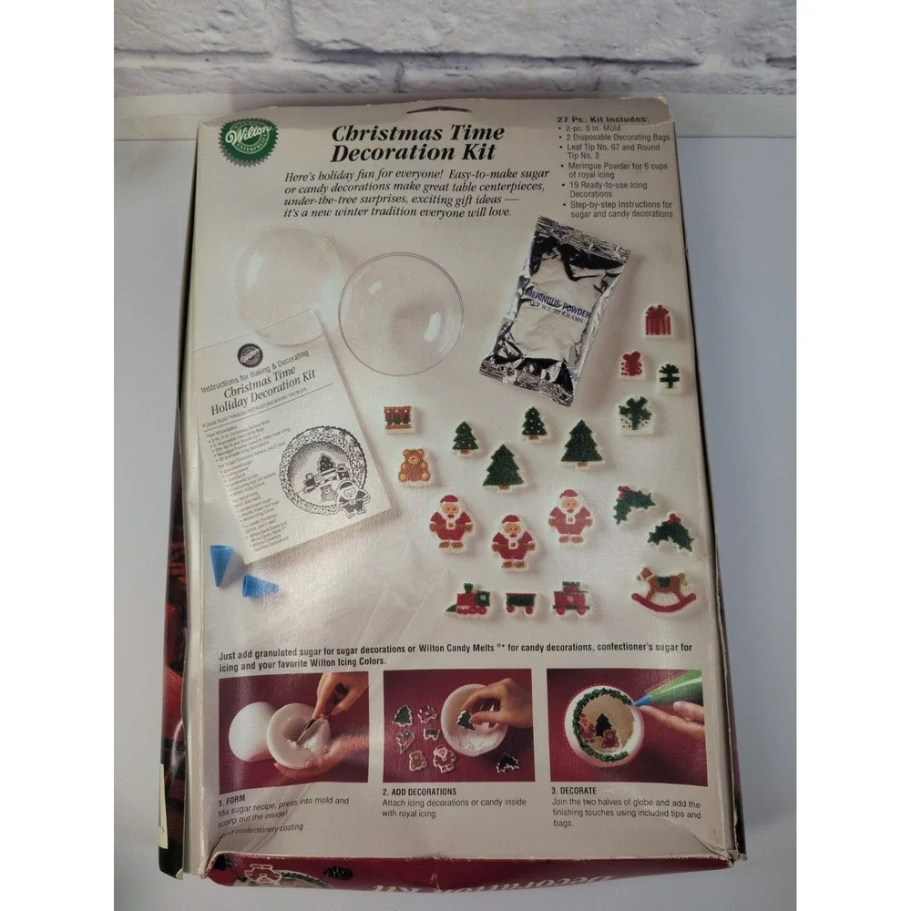 VTG NEW🌲Wilton Christmas Time Decoration Kit 27pc CraftCore CabinCore DIY Cozy